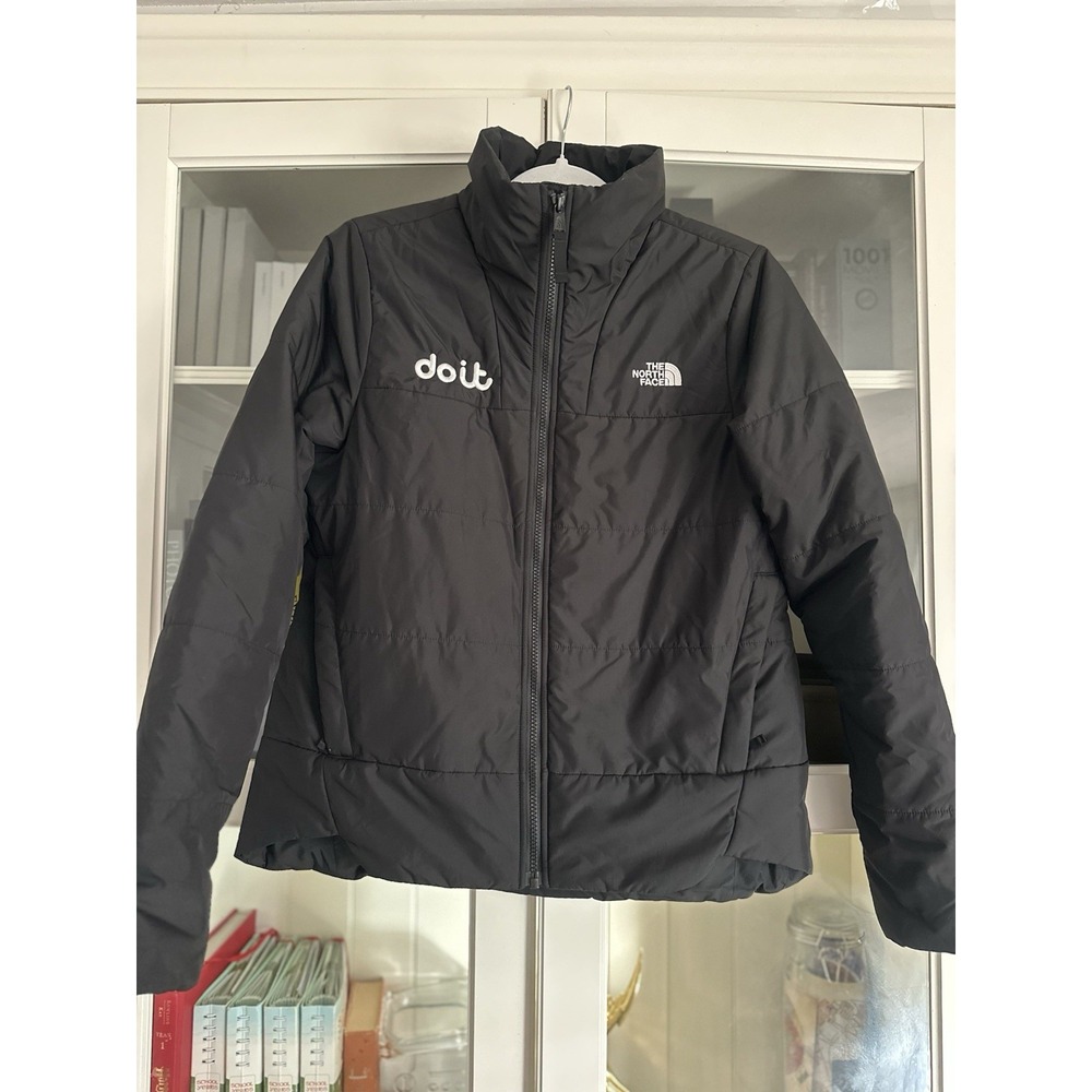 The north face womens medium‎ Everyday Insulated Black Jacket (company Logo)